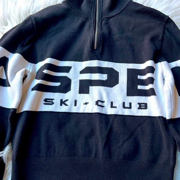 Gently Used H&M Aspen Ski Club Cropped Sweater - Size S (Minor Stains) - Picture 2 of 4